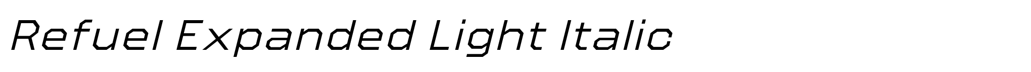 Refuel Expanded Light Italic image